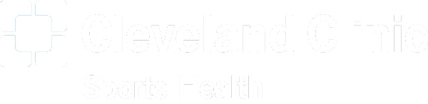 Cleveland Clinic logo varsity team sponser at the University of Akron