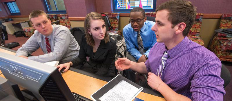 Students in the College of Business Administration at The University of Akron