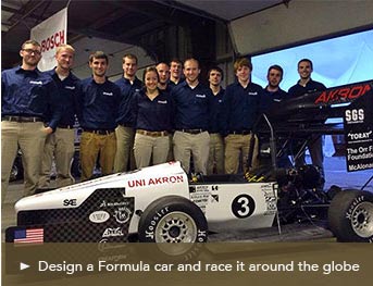 Design a Formula car and race it around the globe