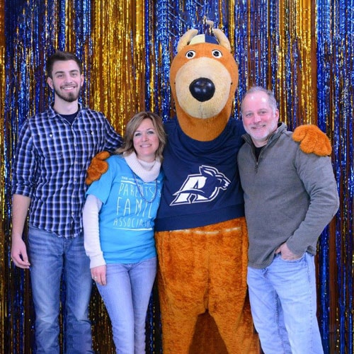 Parents at a Parents & Family Association event on campus