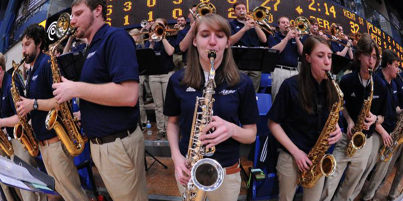 Basketball Blue and Gold Brass Band