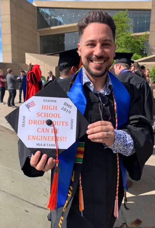 Miguel Rodriguez an engineering graduate from University of Akron