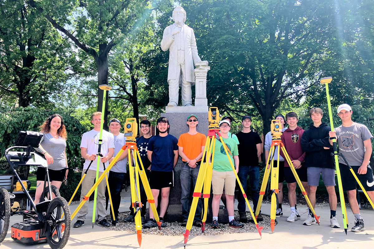 Students in our Surveying and Mapping Program