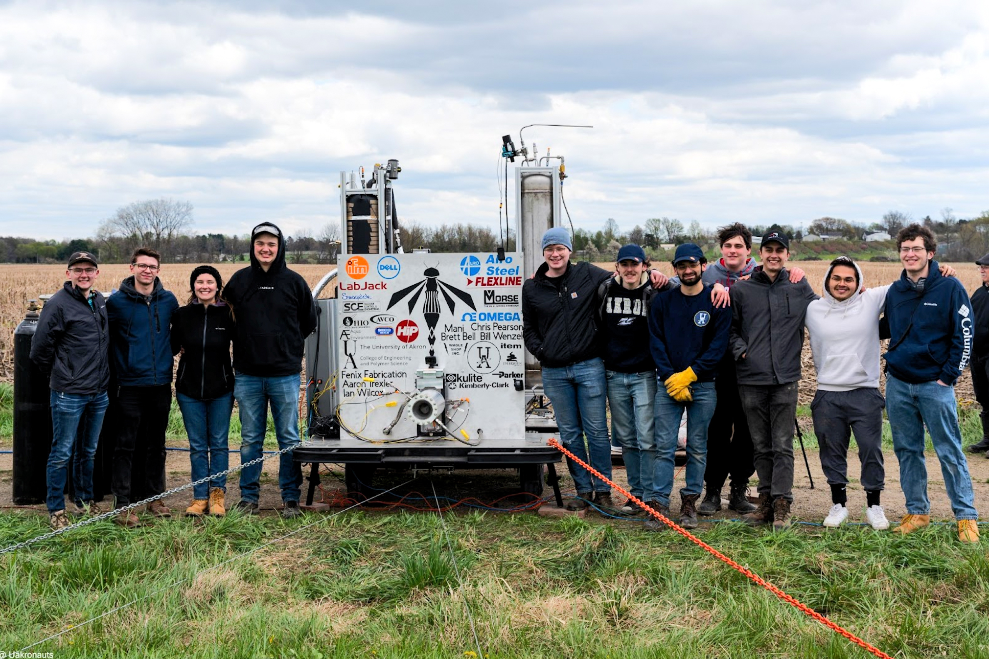 Akronauts venture into cryogenics with first student-made regeneratively cooled rocket engine