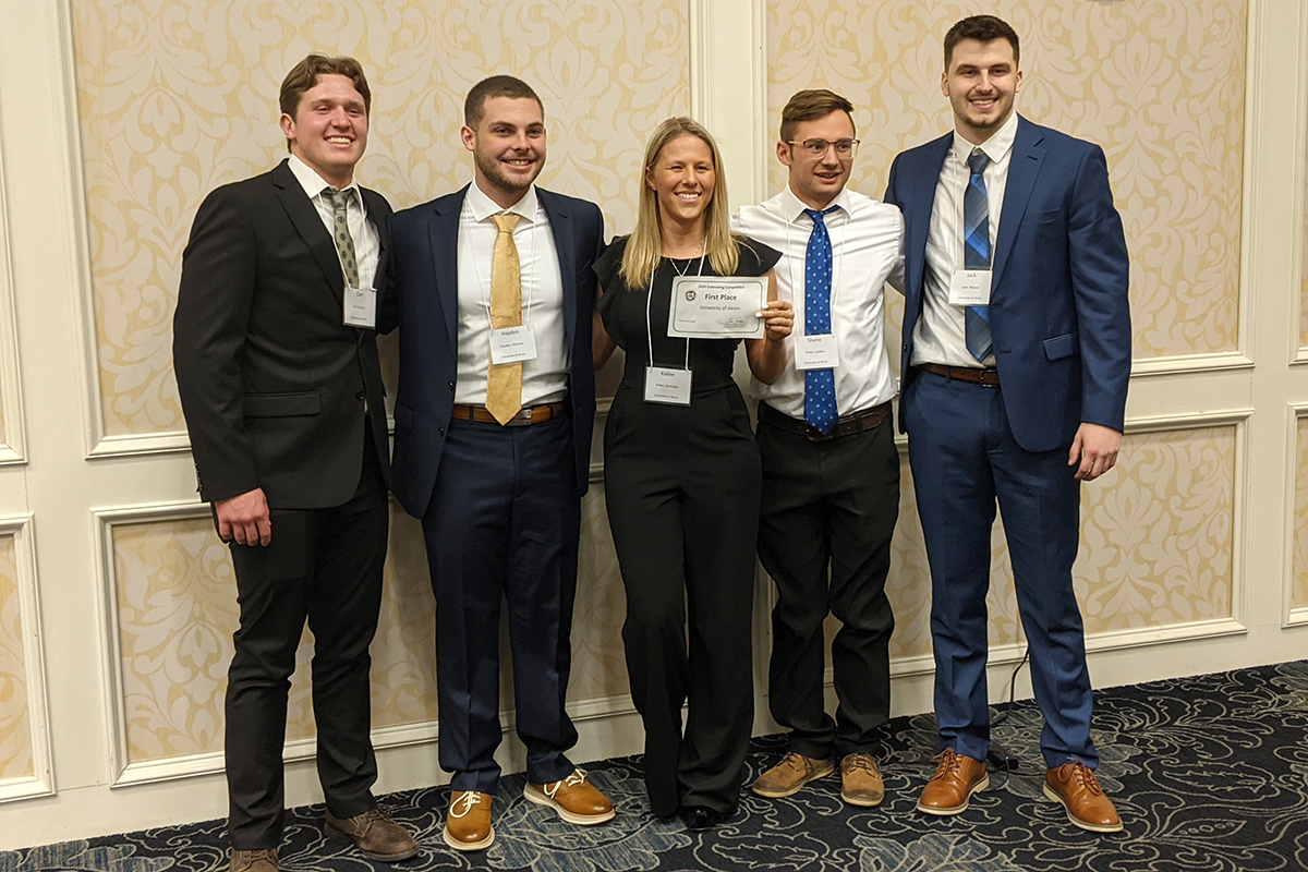University of Akron wins at Ohio Contractors Association Estimating Competition