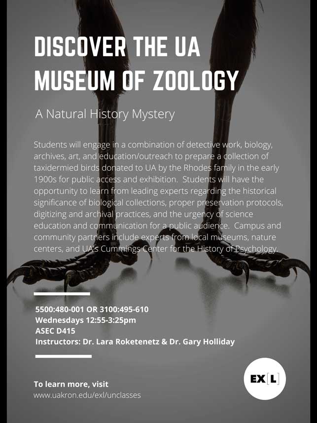 Discover the UA Museum of Zoology [Un]Class