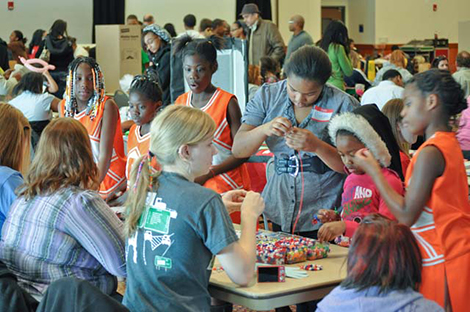 Children at MLK Activities Fair