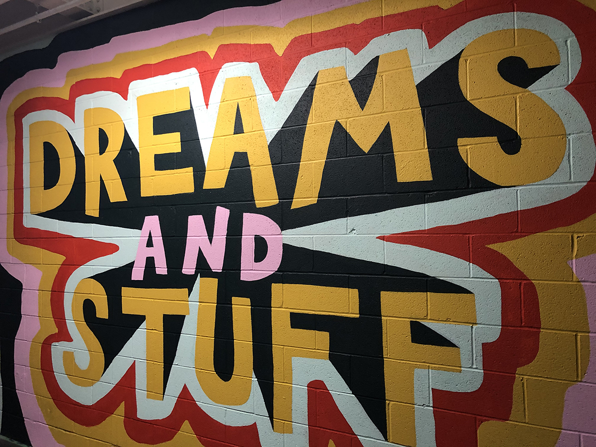 Dreams and Stuff Bounce mural