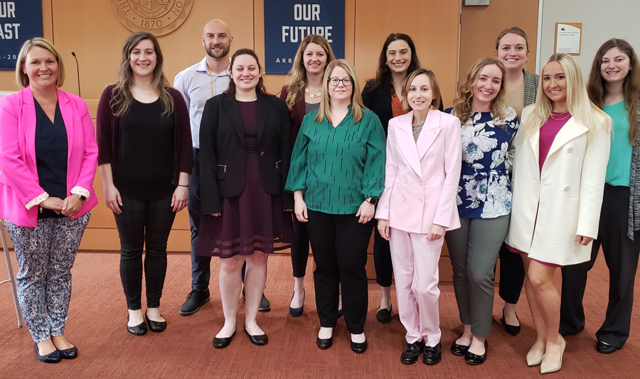 The Akron Law class of 2022 pro bono group