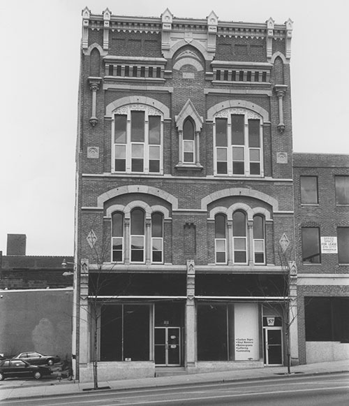 Akron Law centennial celebration, original building location in Akron.