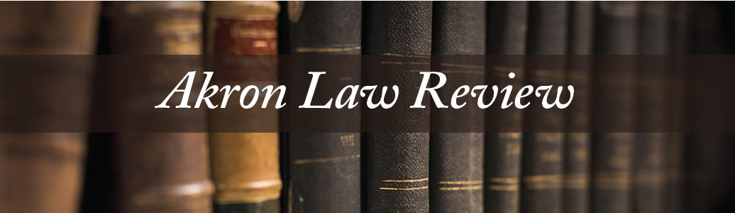 Akron Law Review banner