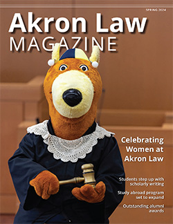 University of Akron School of Law Magazine cover