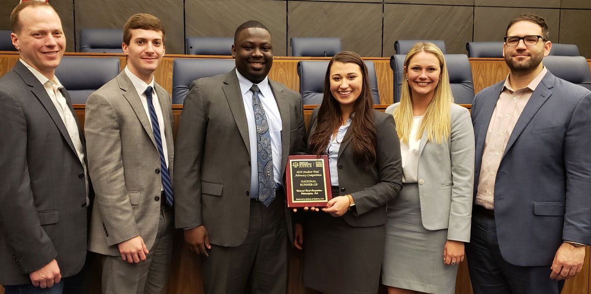 Members of The University of Akron School of Law's Trial Team