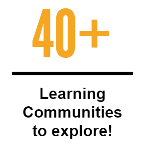 Info graphic 40+ Learning communities to explore at The University of Akron.