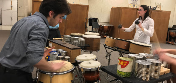 The School of Music Percussion department at The University of Akron