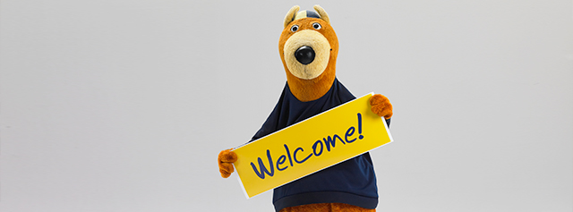 Zippy welcomes you to campus