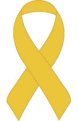A yellow ribbon symbolizing support for victims of stalking, and for stalking awareness support