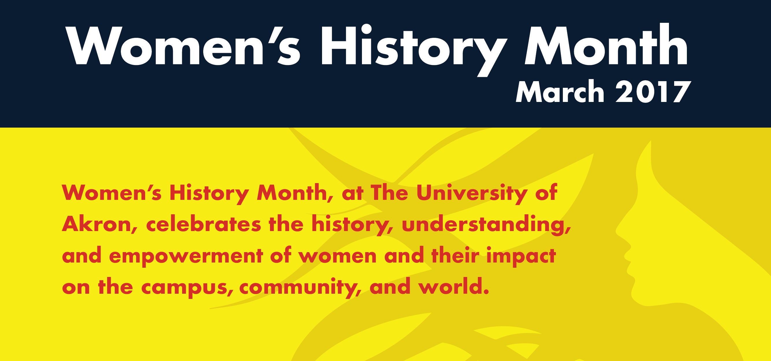 Womens History Month : The University of Akron